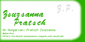 zsuzsanna pratsch business card